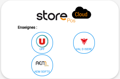 Figure n°7 : Page du choix de l’enseigne Figure n°7 : Page du choix de l’enseigne