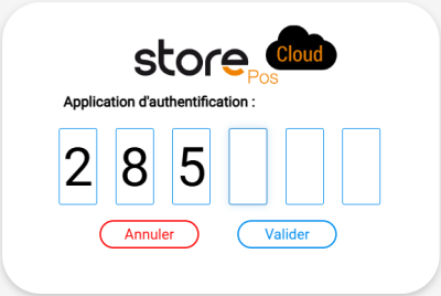 Figure n°3 : Page du code d’authentification. Figure n°3 : Page du code d’authentification.