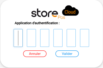Figure n°6 : Page de la double authentification Figure n°6 : Page de la double authentification