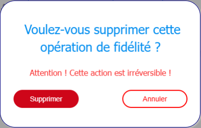 Figure n°25 : Pop-up Confirmation de Suppression Figure n°25 : Pop-up Confirmation de Suppression