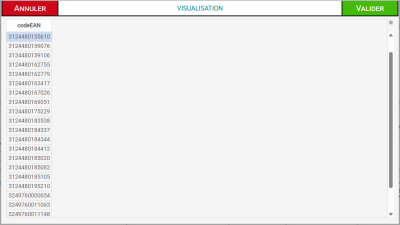 Figure n°19 : Page Vérification Import Figure n°19 : Page Vérification Import