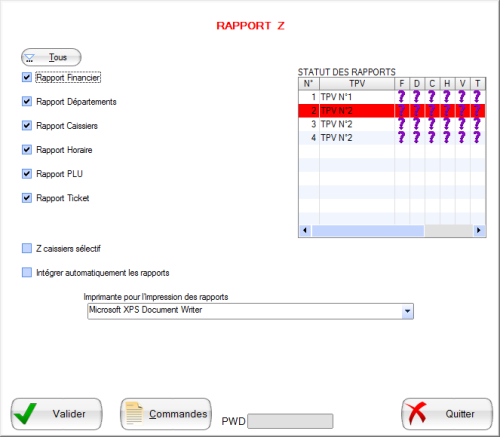 Fenêtre des Z Fenêtre des Z