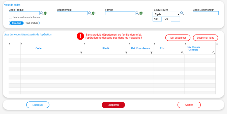 Figure n°24 : Bas de page d'une opération Figure n°24 : Bas de page d'une opération